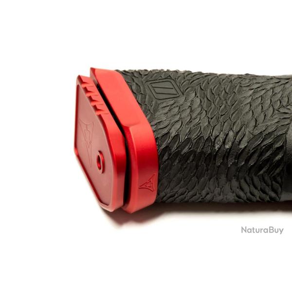 Talon de chargeur VELOCITY DEFENSE BASEPAD FOR GLOCK Rouge