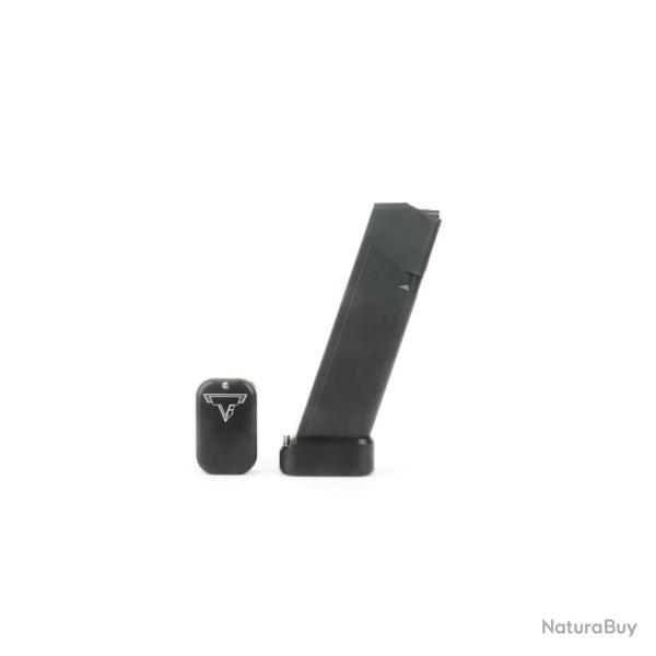 Talon de chargeur TTI For Glock 9/40 Full Size Magazines Noir +3/4