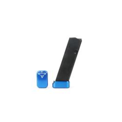 Talon de chargeur TTI For Glock 9/40 Full Size Magazines Bleu +3/4