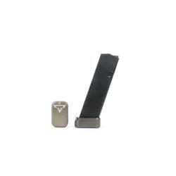 Talon de chargeur TTI For Glock 9/40 Full Size Magazines Gris Titane +3/4