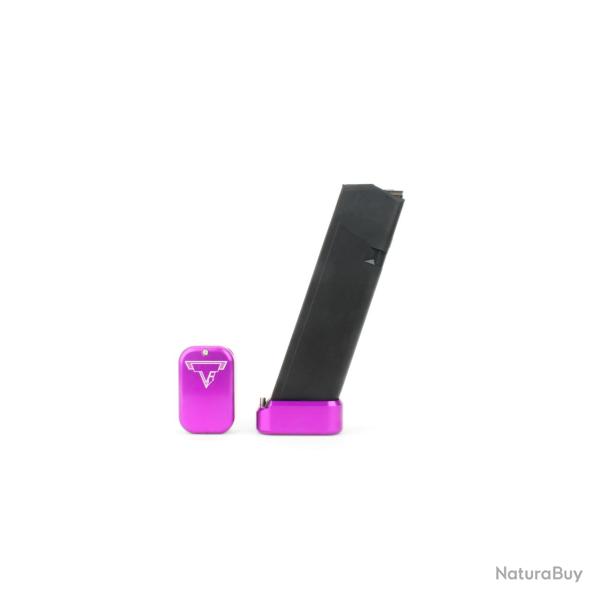 Talon de chargeur TTI For Glock 9/40 Full Size Magazines Violet Titane +3/4