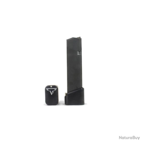 Talon de chargeur TTI For Glock 9/40 Full Size Magazines Noir +5/6