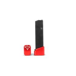 Talon de chargeur TTI For Glock 9/40 Full Size Magazines Rouge +5/6