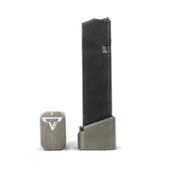 Talon de chargeur TTI For Glock 9/40 Full Size Magazines Gris Titane +5/6