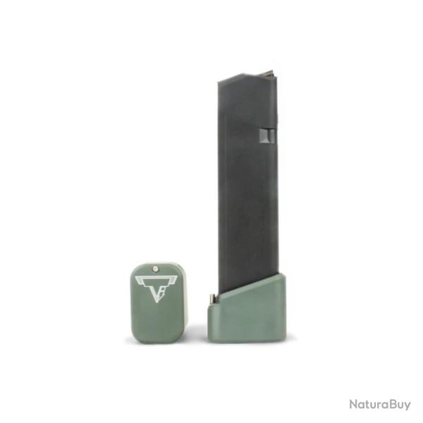 Talon de chargeur TTI For Glock 9/40 Full Size Magazines OD Green +5/6