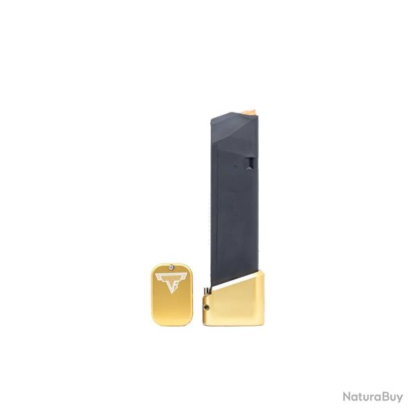 Talon de chargeur TTI For Glock 9/40 Full Size Magazines Gold +5/6