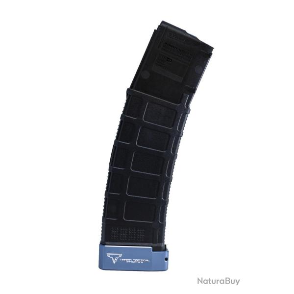 Talon de chargeur TTI +5/6 For AR 15 .223 30/40 Round PMAG Magazines Bleu Titane