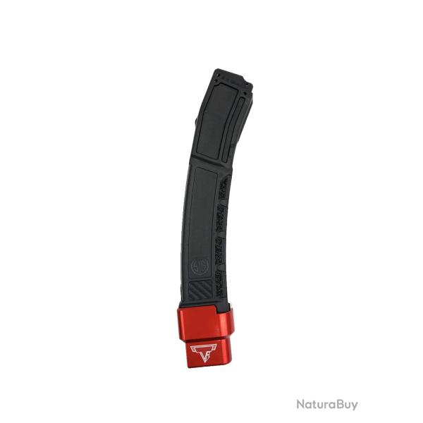 Talon de chargeur TTI Ultralight +6/9 For New Sig Sauer MPX 9mm 35 Round "THRiL" Magazines Rouge +9