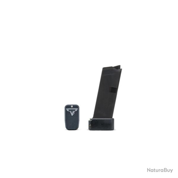Chargeur TTI +2 Base Pad For Glock 42 .380 OEM Magazines Noir Mat
