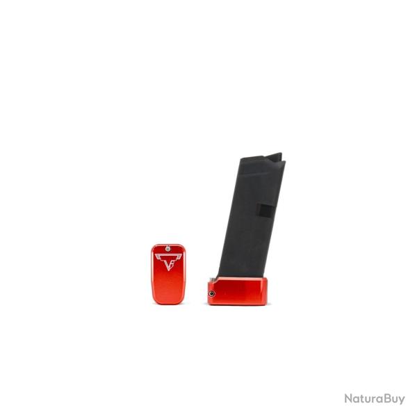 Chargeur TTI +2 Base Pad For Glock 42 .380 OEM Magazines Rouge