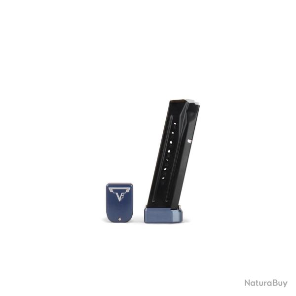 Talon de chargeur +2/4 For M&P 9/40 Full Size Magazines Bleu Titane