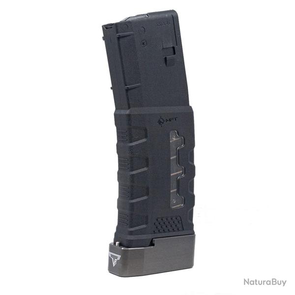Talon de chargeur TTI +5 for MFT AR15 Magazine Gris Titane
