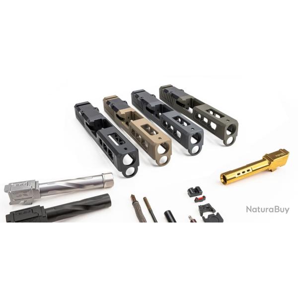 Culasse compl�te Zaffiri Precision Complete Upper for Glock 19 / 19X / 45 Gen 5 - Slide, Barrel, Par