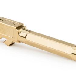 Canon Zaffiri Precision G19 Barrel - Straight Fluting Flush & Crown - TiN (Gold)