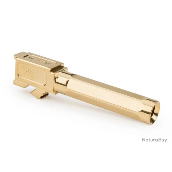 Canon Zaffiri Precision G19 Barrel - Straight Fluting Flush & Crown - TiN (Gold)