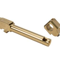 Canon Zaffiri Precision Canon Zaffiri Precision G19 Barrel - Straight Fluting Flush & Crown - TiN (G