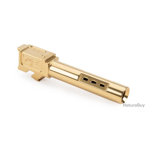 Canon Zaffiri Precision G19 Barrel - PORTED - TiN (Gold)