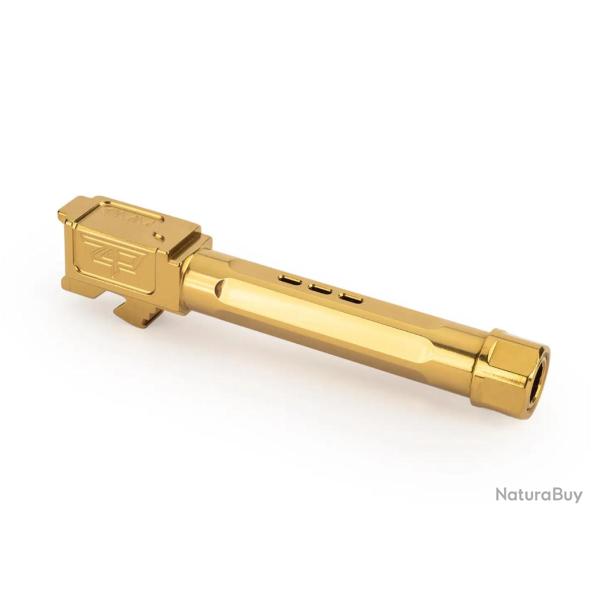 Canon Zaffiri Precision G19 Barrel - TOP Ported and Threaded - TiN (Gold)