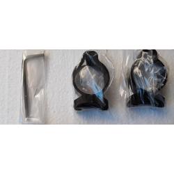 Jeu de Colliers diam&egrave;tre 30 pour rail 21 mm + cl&eacute; de serrage_neufs