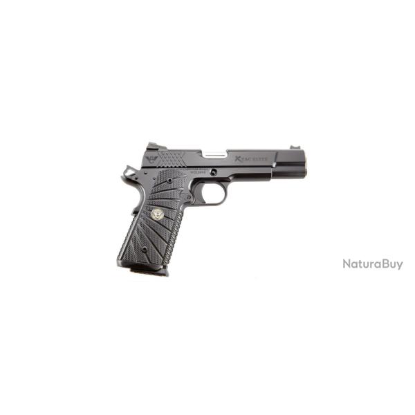 Wilson Combat Pistolet X-TAC Elite Full Size Noir 1911 45 ACP Plaquettes Noir Sunburst