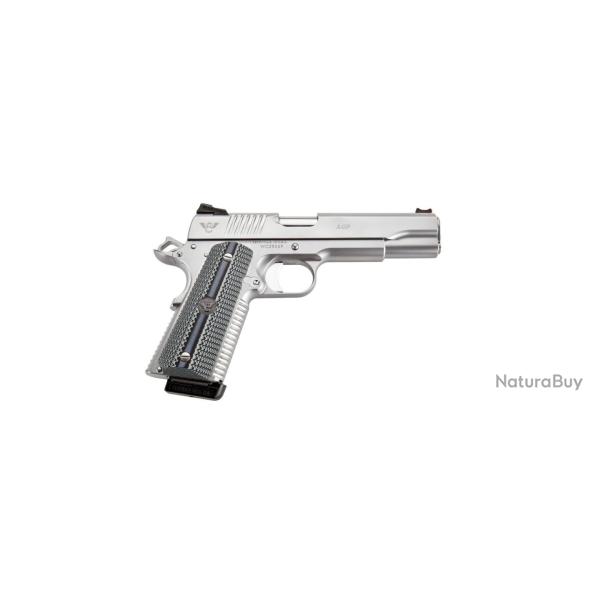 Wilson Combat Pistolet ACP Full Size Stainless 1911 9x19 Plaquettes G10 Gris/Noir
