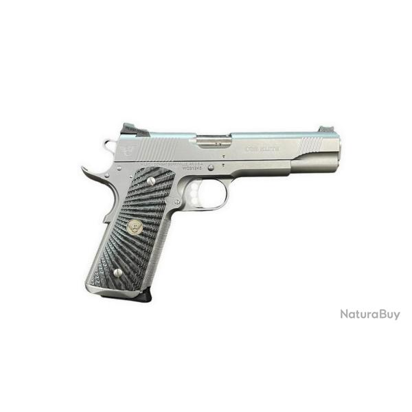Wilson Combat Pistolet CQB Elite Stainless 1911 9x19 Plaquettes G10 Gris/Noir