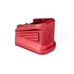 ZEV EXTENSION DE CHARGEUR Aluminium +5 POUR GLOCK 9MM - ROUGE