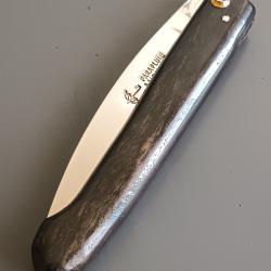 ANCIEN COUTEAU CAPUCIN, PARAPLUIE &Agrave; L'&Eacute;PREUVE, THIERS, XX&egrave;me, manche &Eacute;B&Egrave;NE, tr&egrave;s bon &eacute;tat.