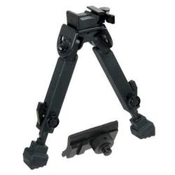 Bi-pied UTG acier rev&ecirc;tement caoutchouc rail picatinny weaver