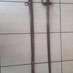 Sabre d'infanterie mod&egrave;le 1880