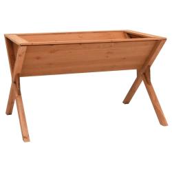 Jardini&egrave;re en forme de c&ocirc;ne 90 x 55 x 56 cm pour plantes terrasse jardin ambiance cosy en bois sapi