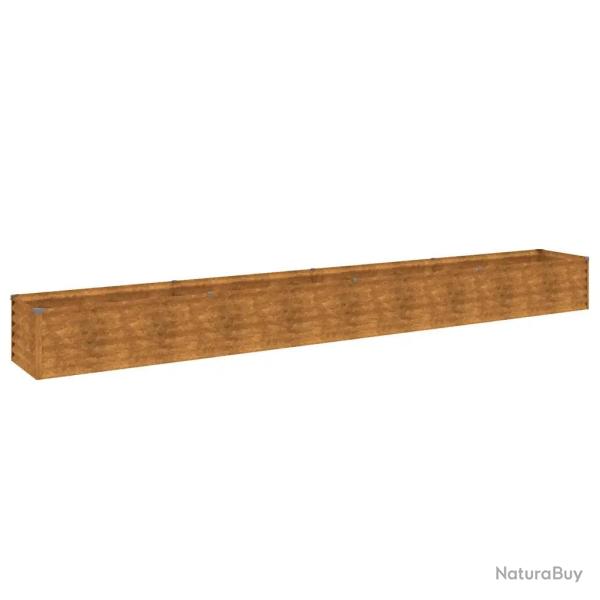 Jardini�re sur�lev�e jardin 386 x 50 x 36 cm durable et esth�tique pour plantes en acier corten rou