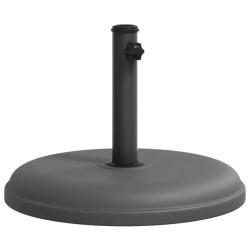 Base de parasol ronde 44,5 x 31,5 cm 15 kg avec bouton de serrage pour stabilit&eacute; jardin en plastiqu