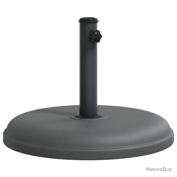 Base de parasol ronde 44,5 x 31,5 cm 15 kg avec bouton de serrage pour stabilit� jardin en plastiqu