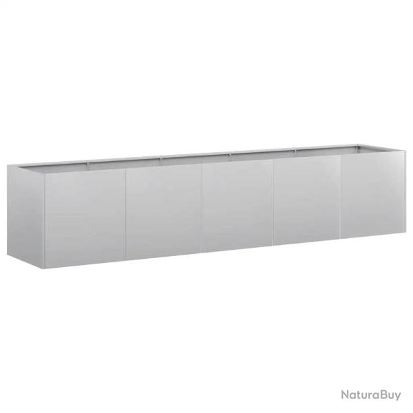 Jardini�re grande profondeur pour jardin balcon 200 x 40 x 40 cm design moderne en acier galvanis�