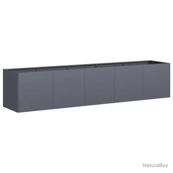 Jardini�re rectangulaire moderne pour jardin balcon 200 x 40 x 40 cm avec fond ouvert esth�tique en