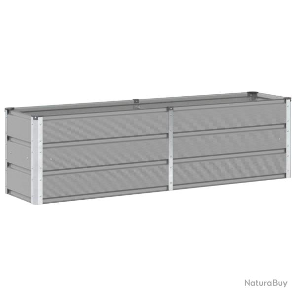 Jardini�re design moderne polyvalente 160 x 40 x 45 cm en acier gris clair 02_0059181