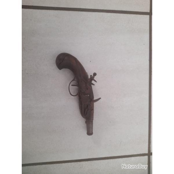 Pistolet � silex de voyage
