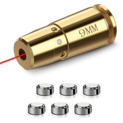 Cartouche laser de r&eacute;glage pour arme 9 mm
