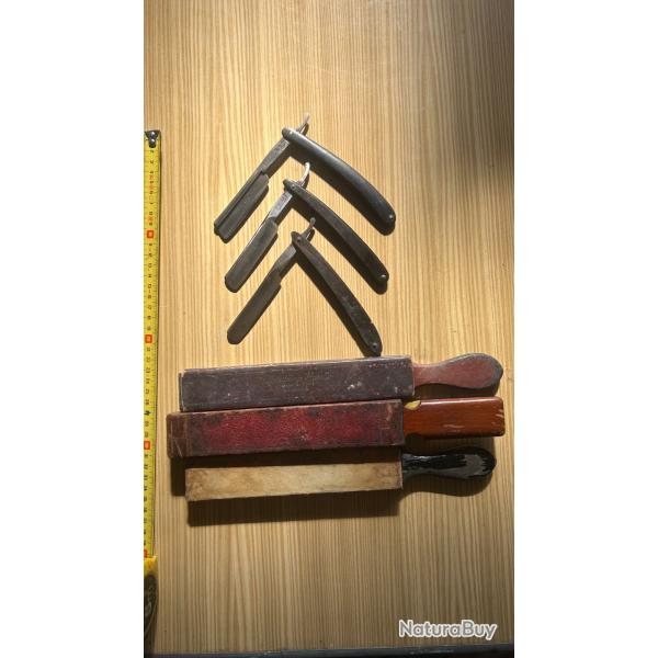 Lot rasoirs coupe choux