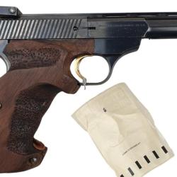BRADERIE OCCASION - PISTOLET DE TIR FN HERSTAL-BROWNING 150 MATCH GAUCHER ERGONOMIQUE 22LR