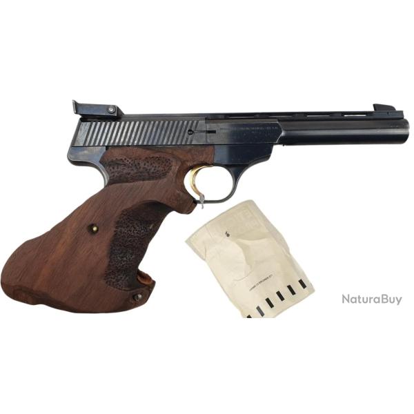 BRADERIE OCCASION - PISTOLET DE TIR FN HERSTAL-BROWNING 150 MATCH GAUCHER ERGONOMIQUE 22LR