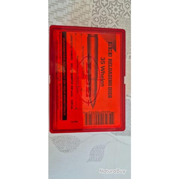 Jeux d'outils Lee reloading dies 35 Whelen, utilis� 1 fois, comme neuf.