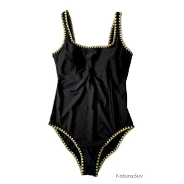 Maillot de Bain 1 Pi�ce Femme Lagon Bleu "Maya" 44 Noir
