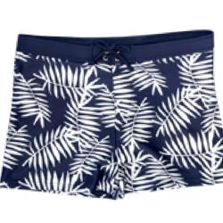 Shorty de Bain Lagon Bleu "Palmes" 2XL Bleu