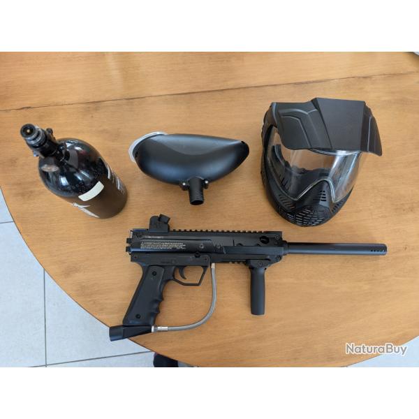 Pack paintball Valken complet (lanceur + bouteille + masque + hopper)