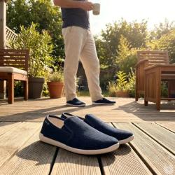 Espadrilles Rescudo Bleu Marine pour Homme Tige Basse