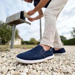 Espadrilles Rescudo Bleu Marine pour Homme Tige Basse
