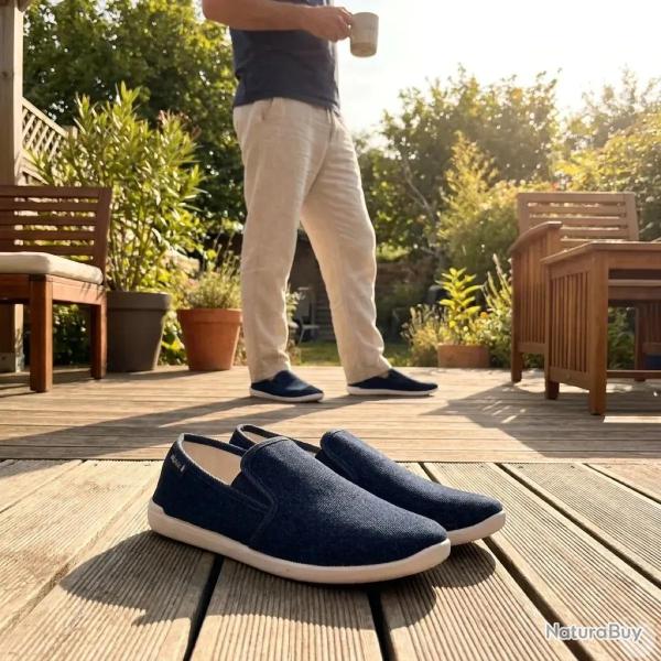 Espadrilles Rescudo Bleu Marine pour Homme Tige Basse