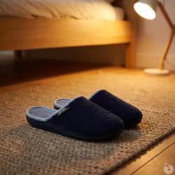 Chaussons mules homme Weponge Bleu marine